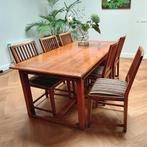 Eetkamer tafel met 6 stoelen, Huis en Inrichting, Tafels | Eettafels, Ophalen, Klassiek, 50 tot 100 cm, Zo goed als nieuw