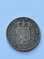 Zilveren halve gulden 1868, Postzegels en Munten, Munten | Nederland, ½ gulden, Zilver, Ophalen of Verzenden, Vóór koninkrijk