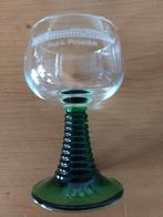 6x Vintage Römer Kleine wijnglazen groen voet met afbeelding, Verzamelen, Glas en Borrelglaasjes, Overige typen, Ophalen of Verzenden