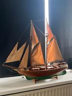 Prachtig Jaren 50 Houten Model Zeilschip Met Verlichting, Ophalen of Verzenden, Gebruikt, Overige merken