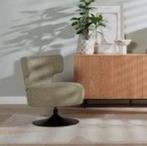 Leuke groene stoeltjes te koop draaibaar merk Bronx 71, Ophalen, Minder dan 75 cm, Zo goed als nieuw, Stof