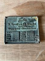 Gietijzer machine plaatje 10x7,5, Antiek en Kunst, Ophalen of Verzenden