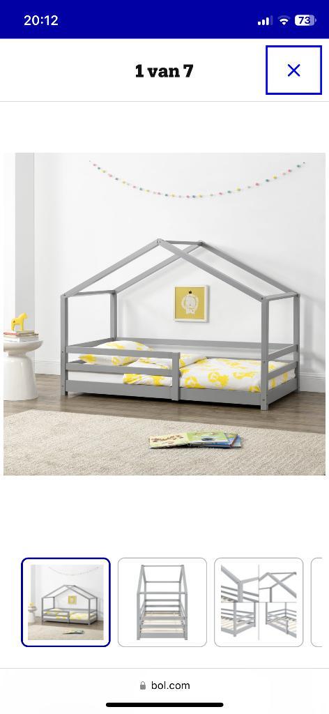 Vloerbed, Kinderen en Baby's, Kinderkamer | Bedden, Zo goed als nieuw, 180 cm of meer, 85 tot 100 cm, Ophalen