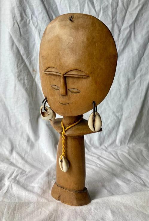Houten vruchtbaarheidsbeeld Akua'ba Ashanti Ghana, Antiek en Kunst, Kunst | Niet-Westerse kunst, Ophalen of Verzenden