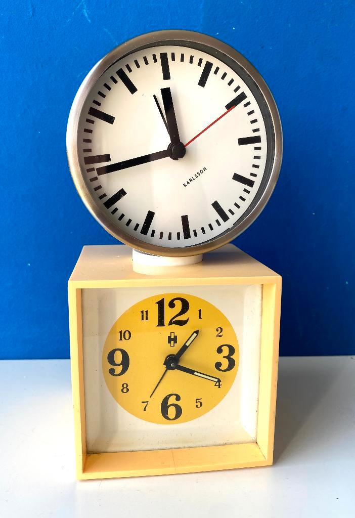 Retro wekkers/ter reparatie/Hema Karlsson, Huis en Inrichting, Woonaccessoires | Klokken, Gebruikt, Wekker of Tafelklok, Ophalen of Verzenden