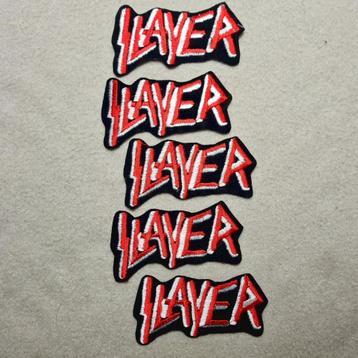 Slayer - setje van 5 mooie geborduurde patches . Nieuw beschikbaar voor biedingen