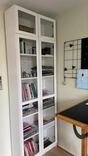 Ikea Billy Boekenkast wit met glazen deuren - afbeelding 2