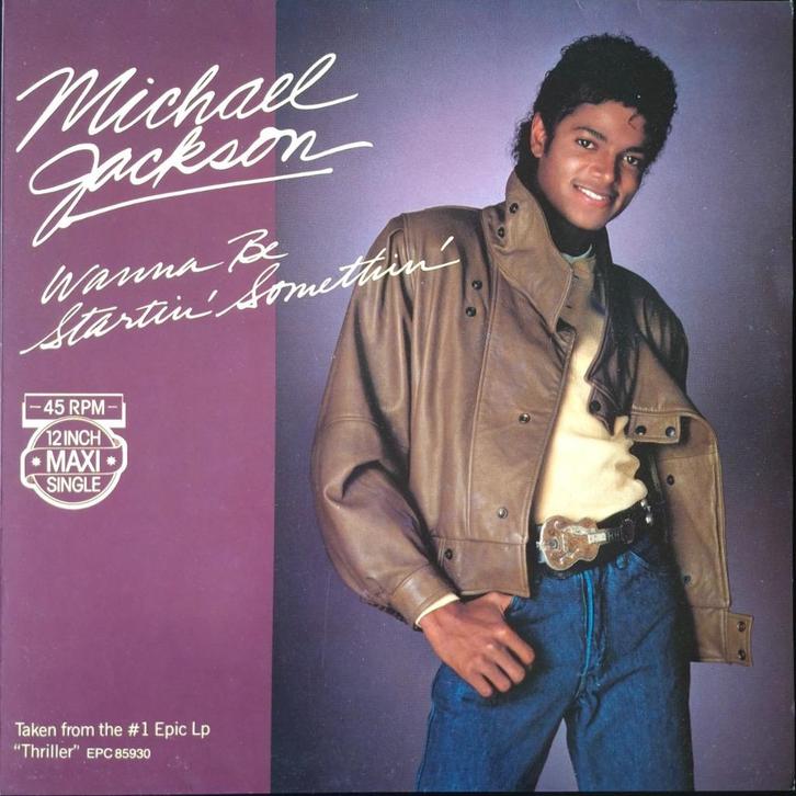 Michael Jackson: Wanna be startin' somethin' Maxi single, Cd's en Dvd's, Vinyl Singles, Gebruikt, Maxi-single, Pop, 12 inch, Ophalen of Verzenden