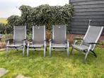 4 Hartman Primo tuinstoelen, Tuin en Terras, Ophalen, Gebruikt, Aluminium, Inklapbaar