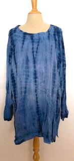 Blauwe tuniek bewerkt met borduursels van Flying Peacock! L, Ophalen of Verzenden, Zo goed als nieuw, Maat 42/44 (L), Blauw