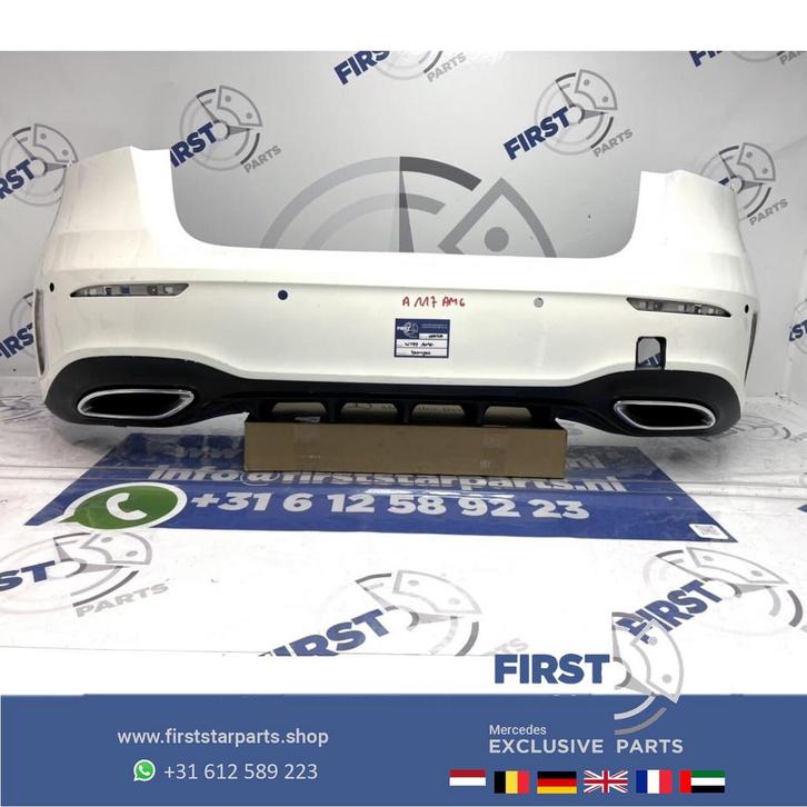 W177 AMG ACHTERBUMPER WIT COMPLEET Mercedes A Klasse 2018-20, Auto-onderdelen, Carrosserie en Plaatwerk, Bumper, Mercedes-Benz
