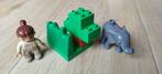 Lego Duplo dierentuin setje baby olifant met oppasser, Ophalen of Verzenden, Zo goed als nieuw, Complete set, Duplo