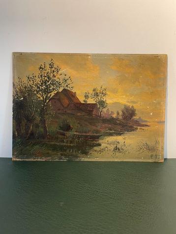 Ernst Tannert | Duitsland | Abend an der Niers | 1890-1920 beschikbaar voor biedingen