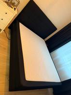 Boxspring 160 x 200, Huis en Inrichting, Slaapkamer | Boxsprings, Ophalen, Zwart, Tweepersoons, Zo goed als nieuw