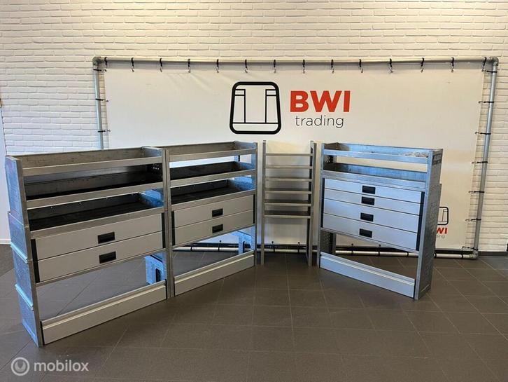 Aluca bedrijfswageninrichting set van drie / nette staat, Auto diversen, Overige Auto diversen, Ophalen of Verzenden