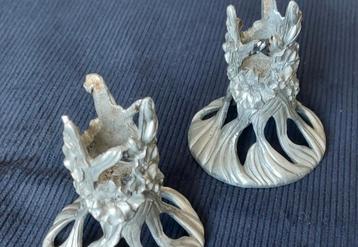 seagull Canada pewter etain gemerkte kandelaars €15  beschikbaar voor biedingen