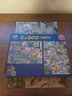 Jan van Haasteren puzzels 2 in 1 doos, van 500,  nr.81302, Ophalen of Verzenden, 500 t/m 1500 stukjes, Gebruikt, Legpuzzel