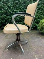 Vintage Gispen bureaustoel buisframe, Huis en Inrichting, Ophalen, Gebruikt, Geel, Bureaustoel