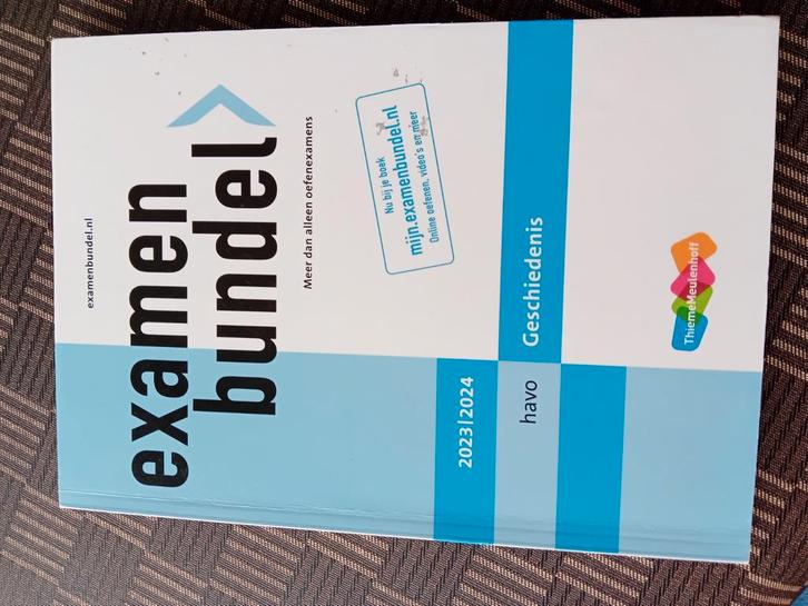 Examenbundel havo Geschiedenis 2023/2024, Boeken, Schoolboeken, Zo goed als nieuw, Nederlands, HAVO, Ophalen of Verzenden
