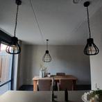2 metalen hanglampen, Huis en Inrichting, Lampen | Hanglampen, Ophalen, Metaal, Minder dan 50 cm