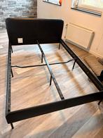 Ikea bed 140x200, Huis en Inrichting, Slaapkamer | Bedden, Ophalen, Zwart, Tweepersoons, 140 cm
