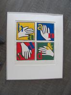 Wie herkent de zeefdruk of de kunstenaar?, Antiek en Kunst, Kunst | Litho's en Zeefdrukken, Ophalen of Verzenden