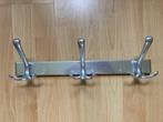 Kapstok wandkapstok wandgarderobe aluminium met 3x3 haken, Wandkapstok, Gebruikt, Ophalen of Verzenden, Minder dan 100 cm
