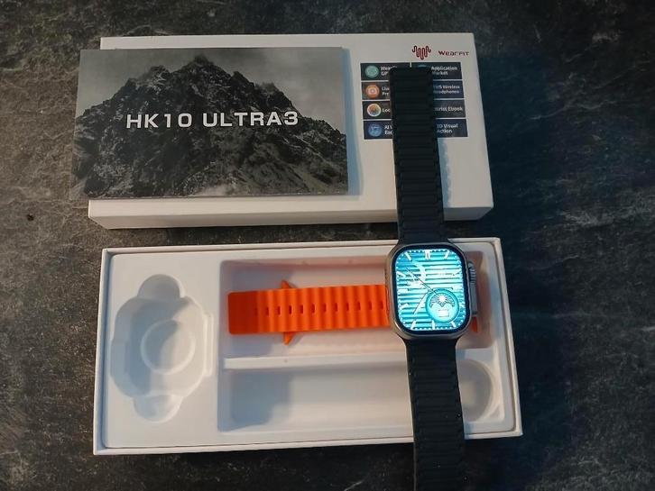 smart watch HK 10 ultra 3. Nieuw, Sieraden, Tassen en Uiterlijk, Smartwatches, Nieuw, Android, Zilver, Afstand, Calorieverbanding