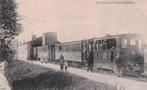Goudswaard - Stoomtram bij remise met o.a. personeel (1921), Ophalen of Verzenden, 1920 tot 1940, Gelopen, Zuid-Holland