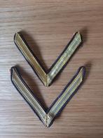 Rangstrepen Koninklijke Landmacht - Goud/Bruin, Ophalen of Verzenden, Landmacht, Nederland, Embleem of Badge