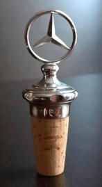 Vintage verzilverde kurk Mercedes Benz wijnstopper, Antiek en Kunst, Ophalen of Verzenden