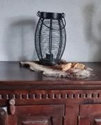 Metalen Lantaarn, Gebruikt, 25 tot 50 cm, Zwart, Ophalen of Verzenden