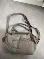 Taupe kleurige leren tas, Ophalen of Verzenden, Zo goed als nieuw, Overige kleuren