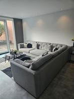 Mooie grote loungebank hoekbank XXL grijs, Ophalen, Zo goed als nieuw, Vierpersoons of meer, Hoekbank