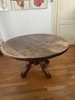 Ronde eikenhouten eettafel, Huis en Inrichting, Tafels | Eettafels, Ophalen, Gebruikt, Vijf personen of meer, 100 tot 150 cm