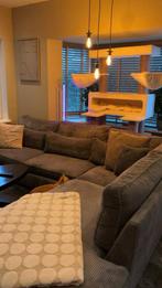 Ribstof hoekbank, Huis en Inrichting, Ophalen, Gebruikt, Hoekbank, 300 cm of meer