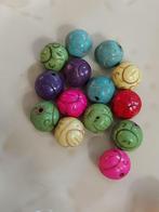 Mix van verschillende bewerkte kleuren glaskralen, Hobby en Vrije tijd, Kralen en Sieraden maken, Verzenden, Zo goed als nieuw