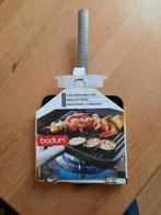 Grillpan, Huis en Inrichting, Keuken | Potten en Pannen, Ophalen, Gietijzer, Zo goed als nieuw, Keramische plaat