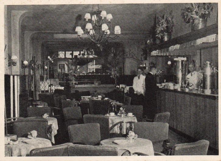 Groningen - Cafe restaurant de Oude Meet interieur, Verzamelen, Ansichtkaarten | Nederland, Ongelopen, Groningen, 1940 tot 1960