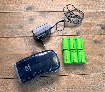 GP ReCyko D 5700 mAh oplaadbare batterijen + GP lader beschikbaar voor biedingen