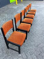 Set van 6 vintage, retro design stoelen, Huis en Inrichting, Stoelen, Gebruikt, Ophalen of Verzenden, Vijf, Zes of meer stoelen