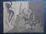 tekening stilleven van anker scheepsartikelen J. Lipjes 1915, Antiek en Kunst, Verzenden