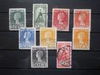 Nederland NVPH 121-129 gebruikt ( T 493)..€ 1,50, Postzegels en Munten, Postzegels | Nederland, Verzenden