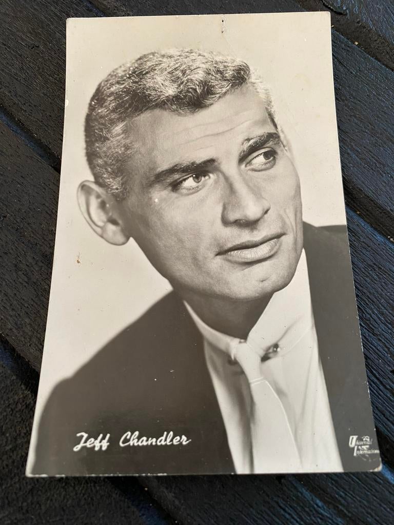 Filmster Jeff Chandler, Verzamelen, Ophalen of Verzenden, Sterren en Beroemdheden