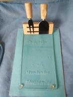 Nieuwe Glazen Kaas Serveerset met 2 mesjes, Ophalen, Nieuw