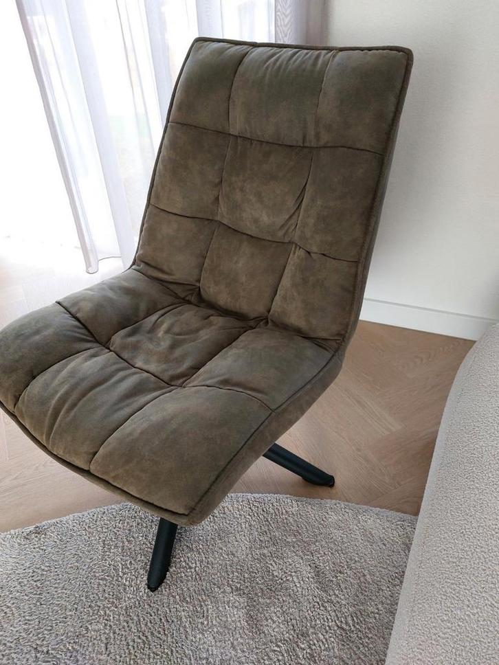 Olijfgroene Relax Draaistoel 1 of 2 te koop, Huis en Inrichting, Fauteuils, Ophalen of Verzenden