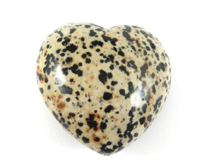 Jaspis Dalmatiër hart 5 cm, Sieraden, Tassen en Uiterlijk, Edelstenen, Nieuw, Ophalen of Verzenden