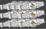 reeks - 2356  vogels   1- 10 sigarenbandjes, Ophalen of Verzenden, Zo goed als nieuw, Sigarenbandjes