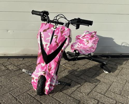 Elektrische Drift Trike Kart roze 250W 36V Bluetooth / Verl, Kinderen en Baby's, Speelgoed | Buiten | Accuvoertuigen, Nieuw, Ophalen of Verzenden