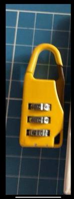 Koffer Slotje - Zwart of Geel - Cijferslot, Ophalen of Verzenden, Nieuw, Overige materialen, Slot